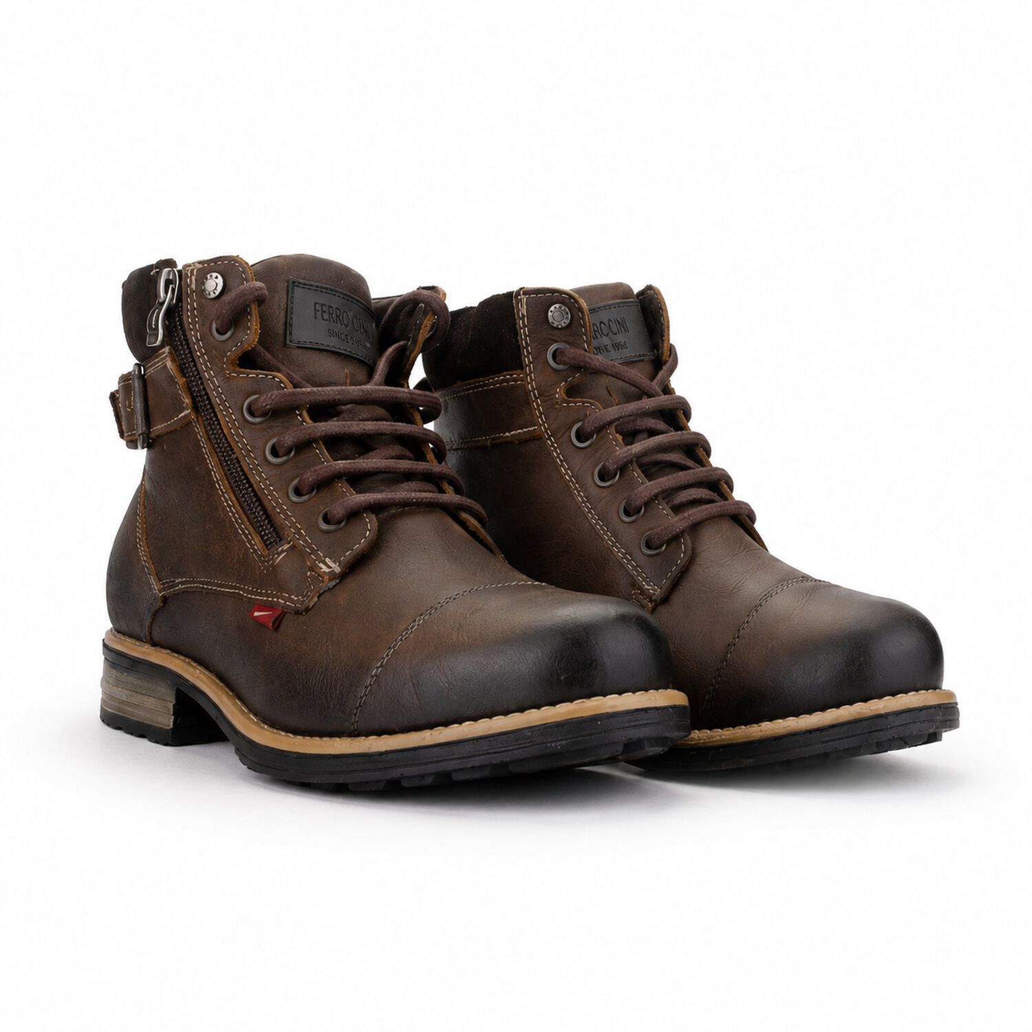 Botin Ferracini Hombre 9873 York Caf&eacute; Casual image number 2.0