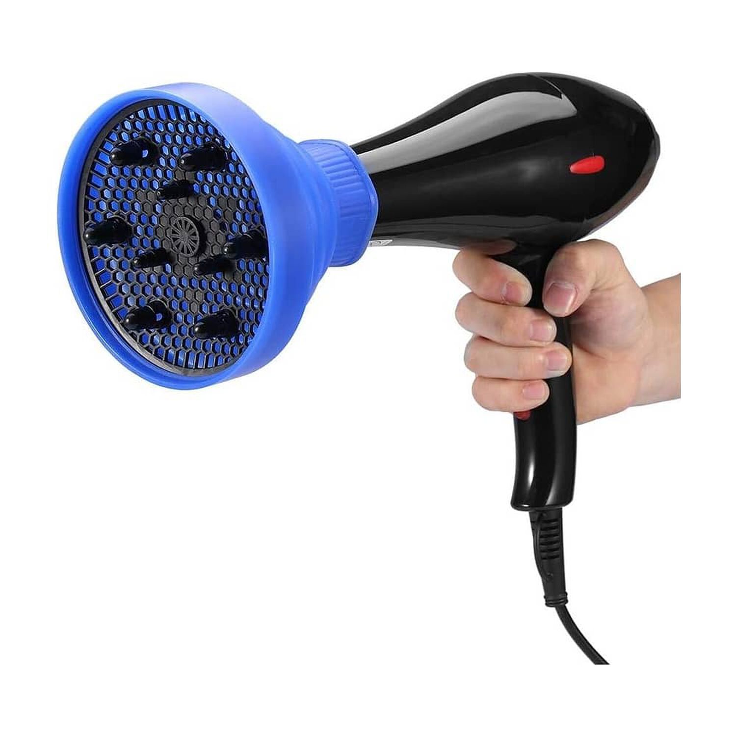 Difusor Para Secador De Cabello De Silicona Plegable Azul image number 1.0
