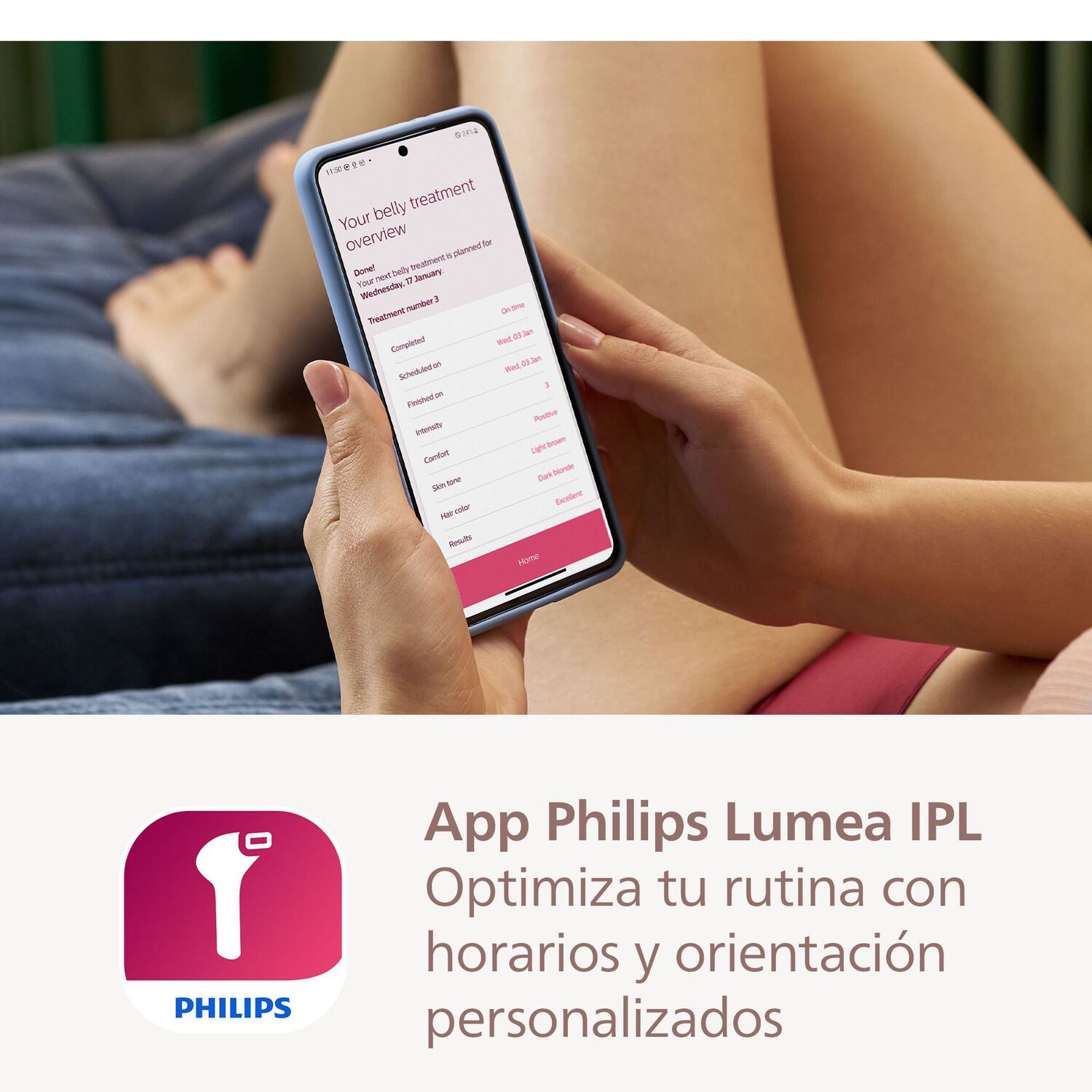 Depiladora IPL Philips Lumea Prestige BRI947 image number 7.0