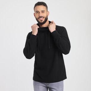 Poler&oacute;n Liso Slim Cuello Alto Hombre Az Black
