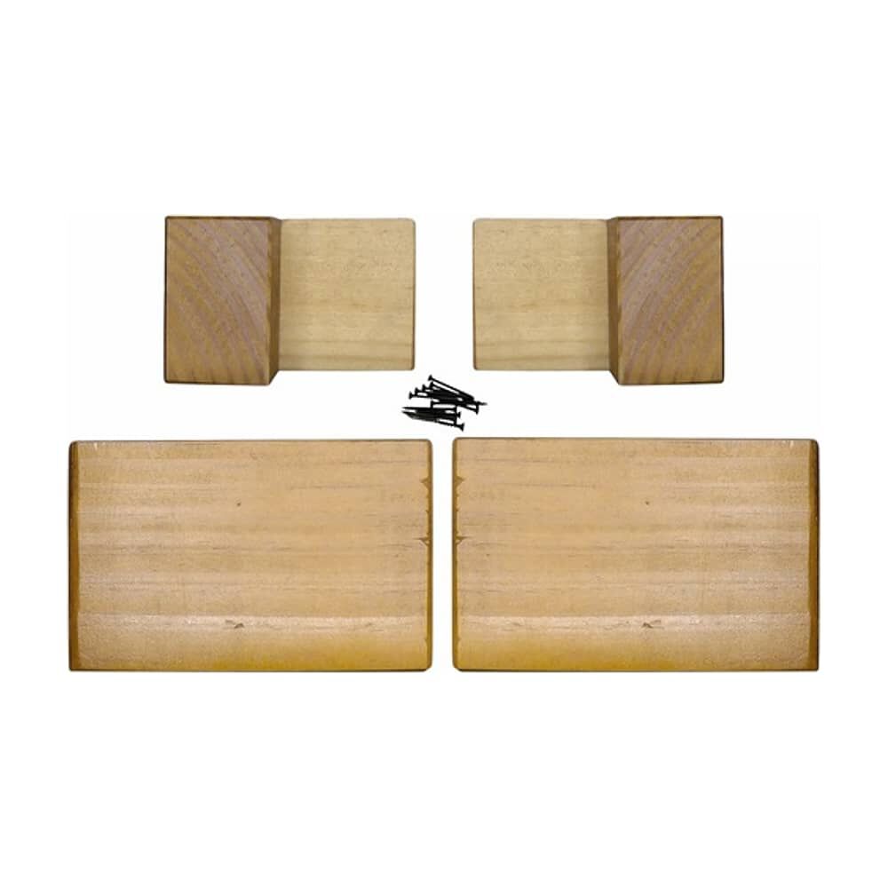 Kit 4 Patas Tipo L - Altura 6.5 Cm (miel) image number 1.0