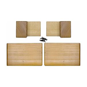 Kit 4 Patas Tipo L - Altura 6.5 Cm (miel)