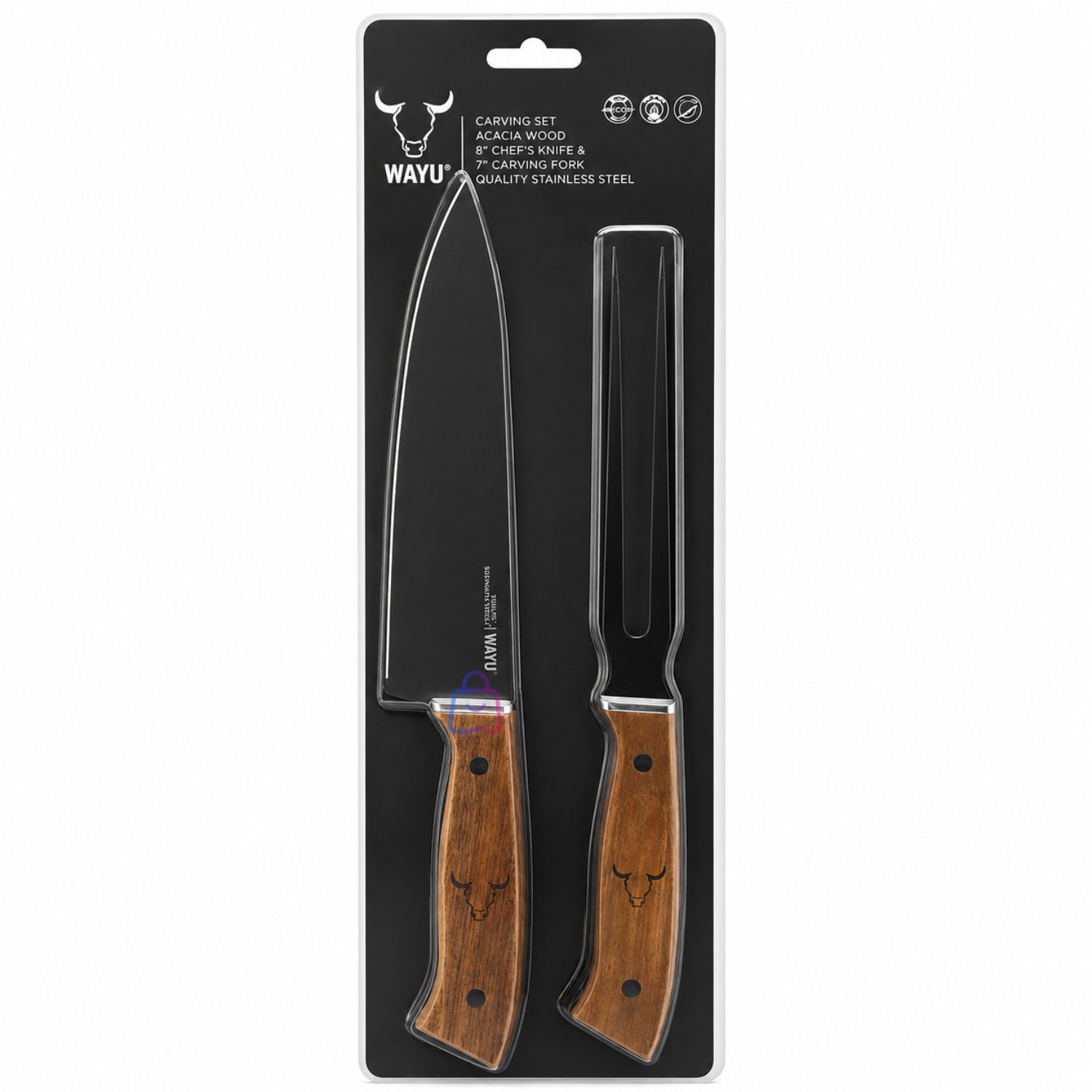 Set Cuchillo Y Tenedor Wayu Parrillero Acero Inoxidable - Ps image number 4.0