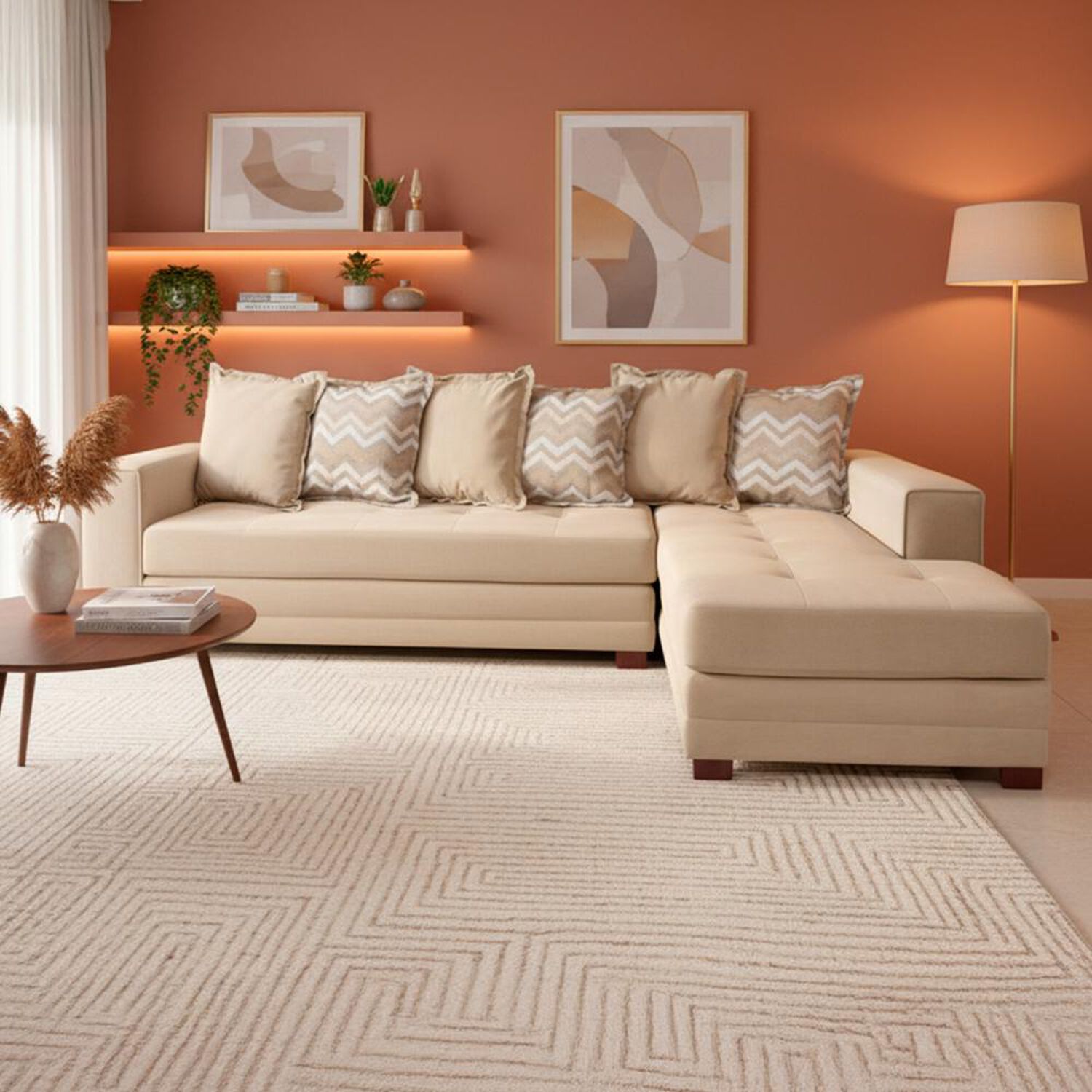 Sof&aacute; Seccional Living Factory New Venecia / 4 Cuerpos image number 0.0