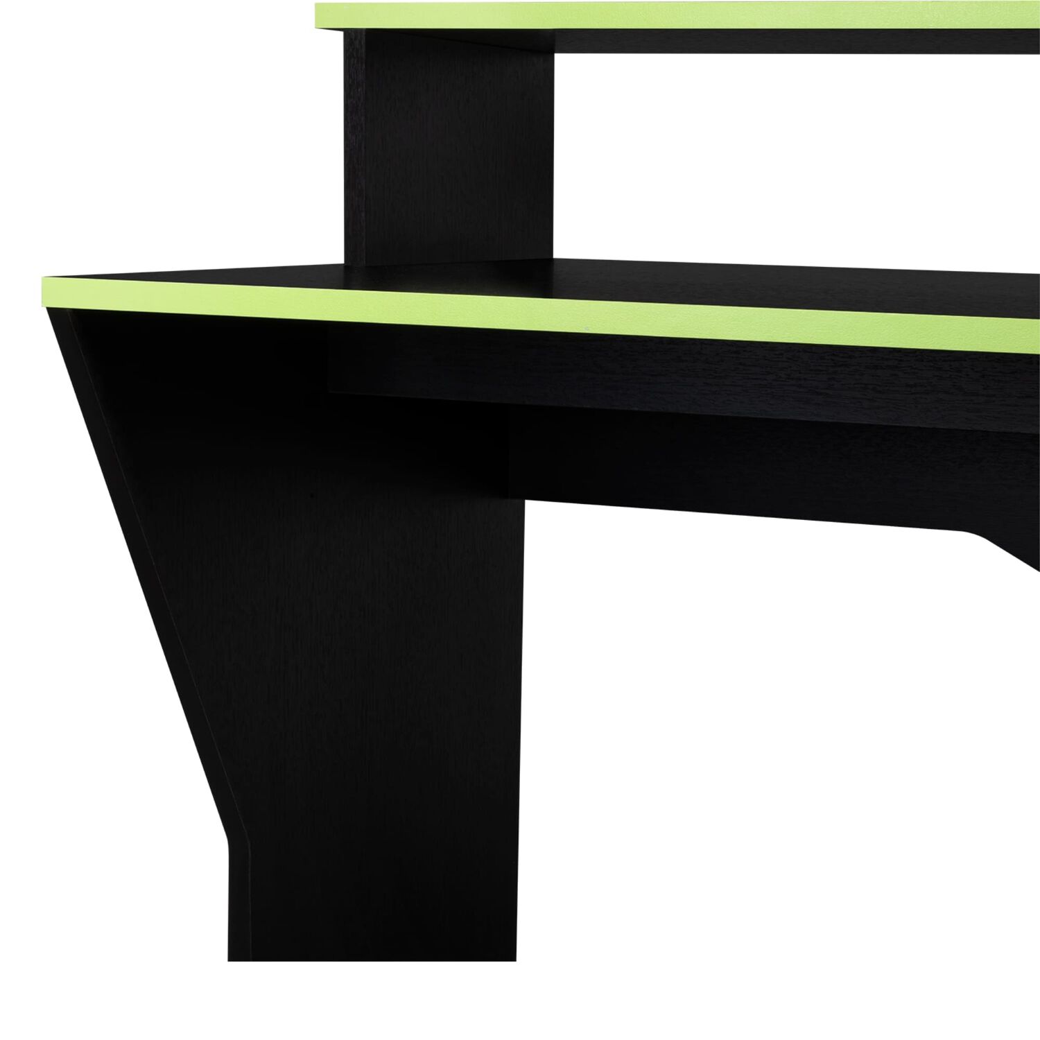 Escritorio Gamer En L Fm-046o - Negro Y Canto Verde image number 5.0