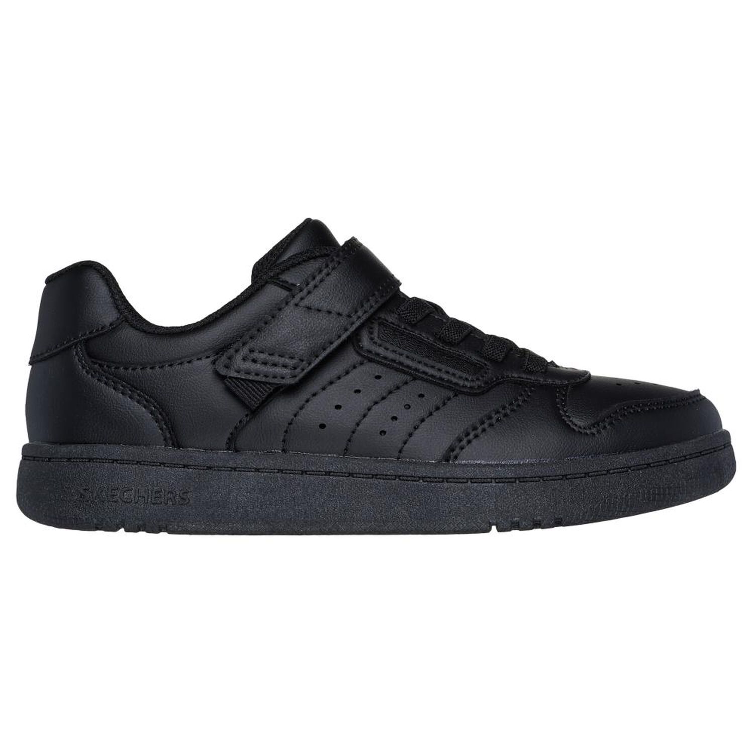 Zapatilla Escolar Ni&ntilde;o Skechers Quick Street Negro image number 1.0