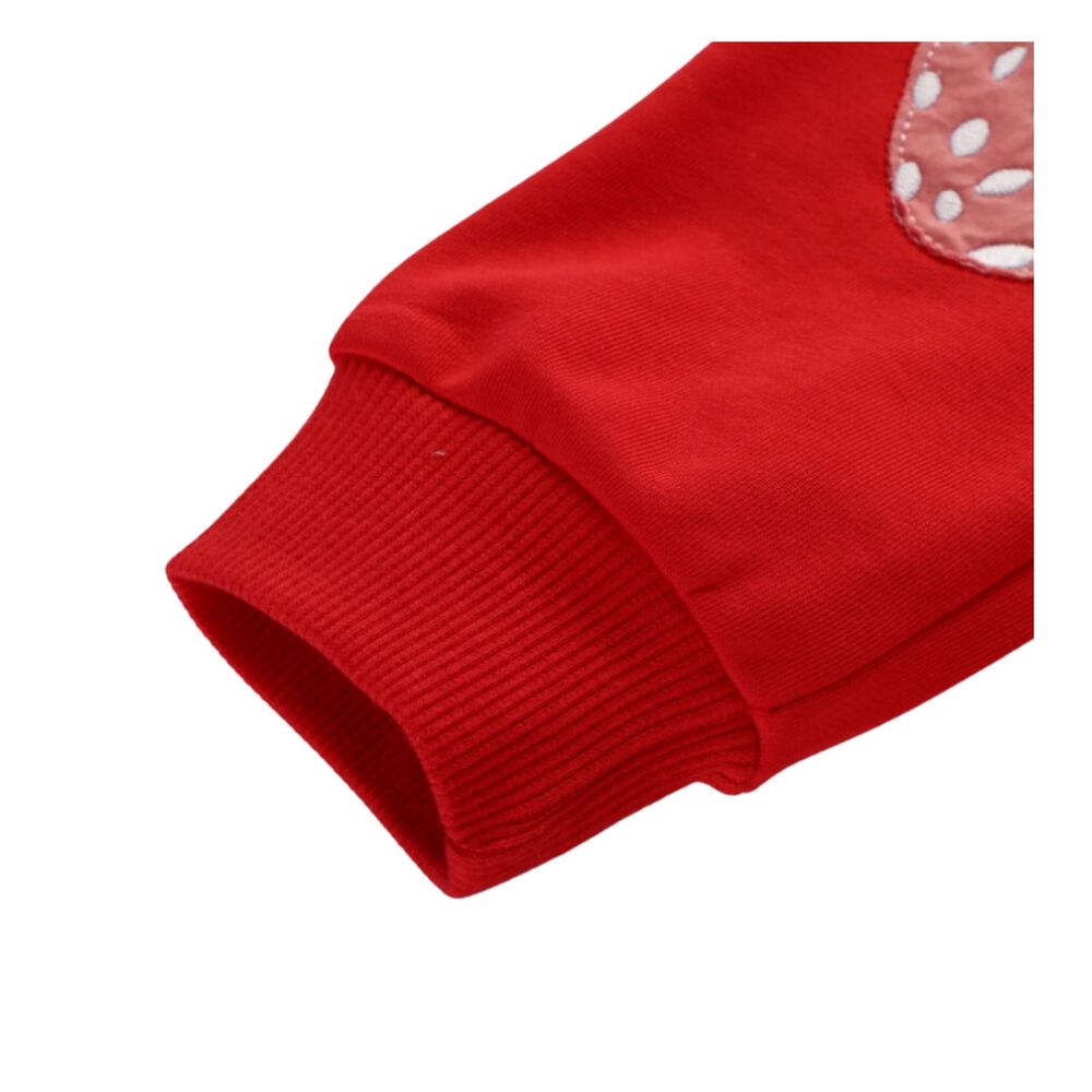Pantal&oacute;n Buzo Ni&ntilde;a 100% Algod&oacute;n Rojo Frutillas image number 4.0