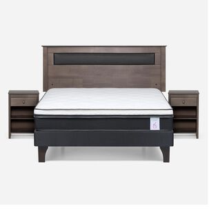 Cama Europea Rosen New Style 6 / 2 Plazas / Base Normal + Set De Maderas