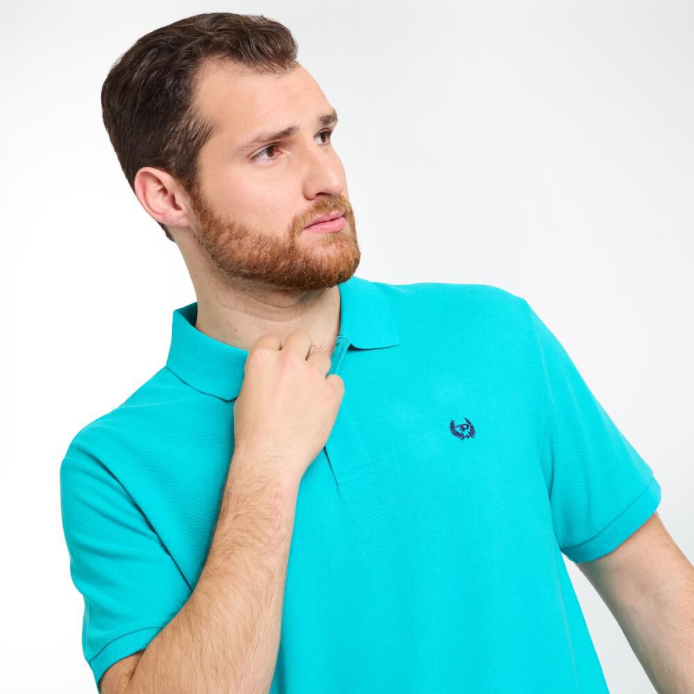 Polera Lisa Regular Manga Corta Piqué Hombre Peroe image number 4.0