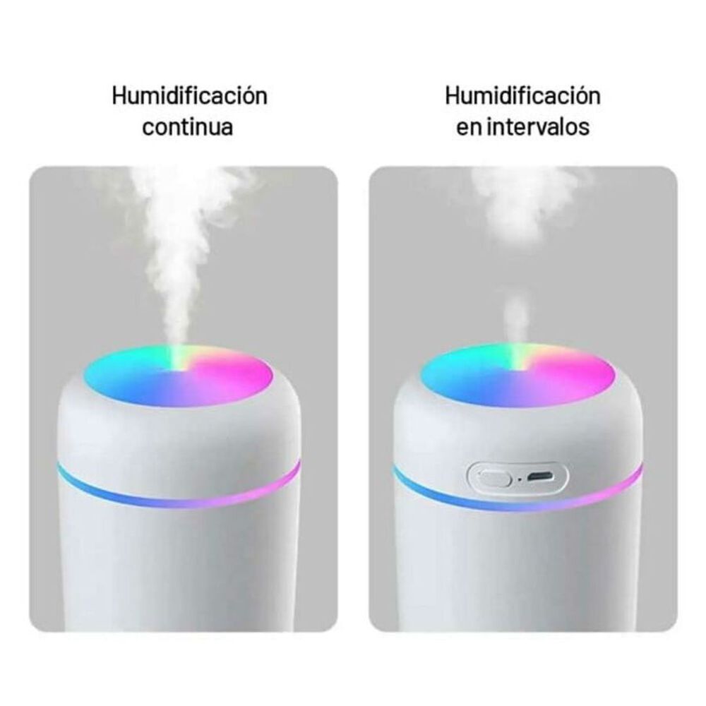 Humidificador Difusor Purificador Ultrasónico Luz Led 300ml image number 1.0