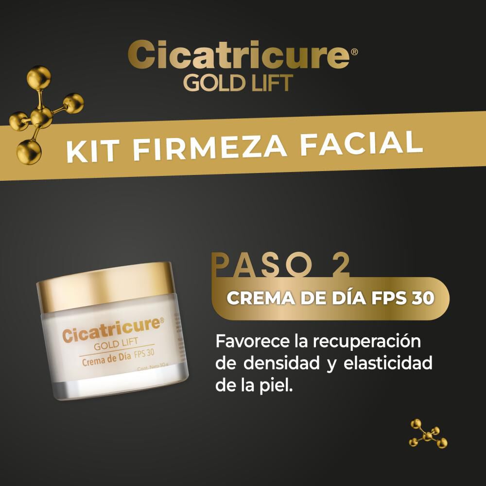 Pack Cicatricure  gold Día + Serum + Cosmetiquero image number 2.0