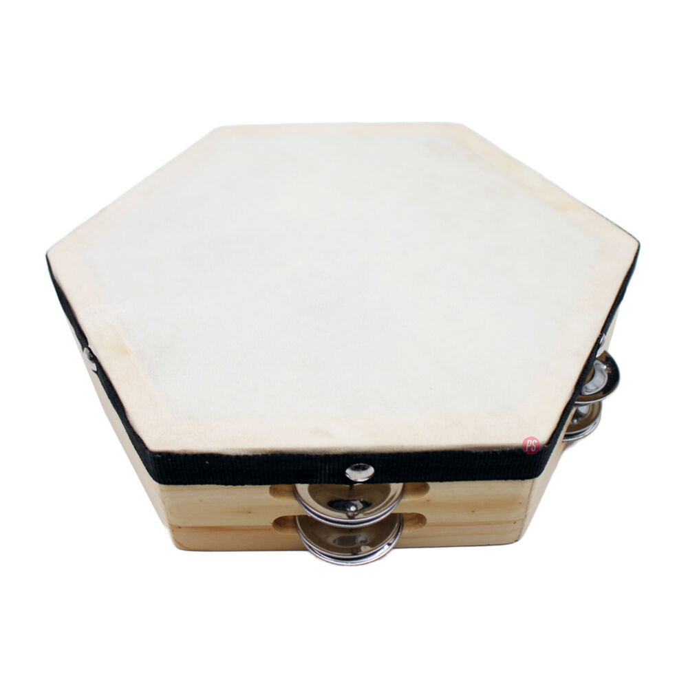 Pandero Hexagonal 8 Pulgadas Madera - Ps image number 2.0
