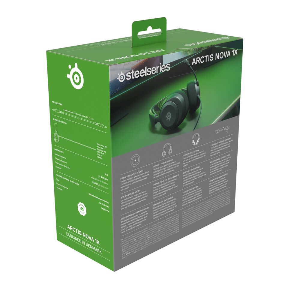 Audífonos Gamer Steelseries Arctis Nova 1 Black Xbox Series image number 10.0