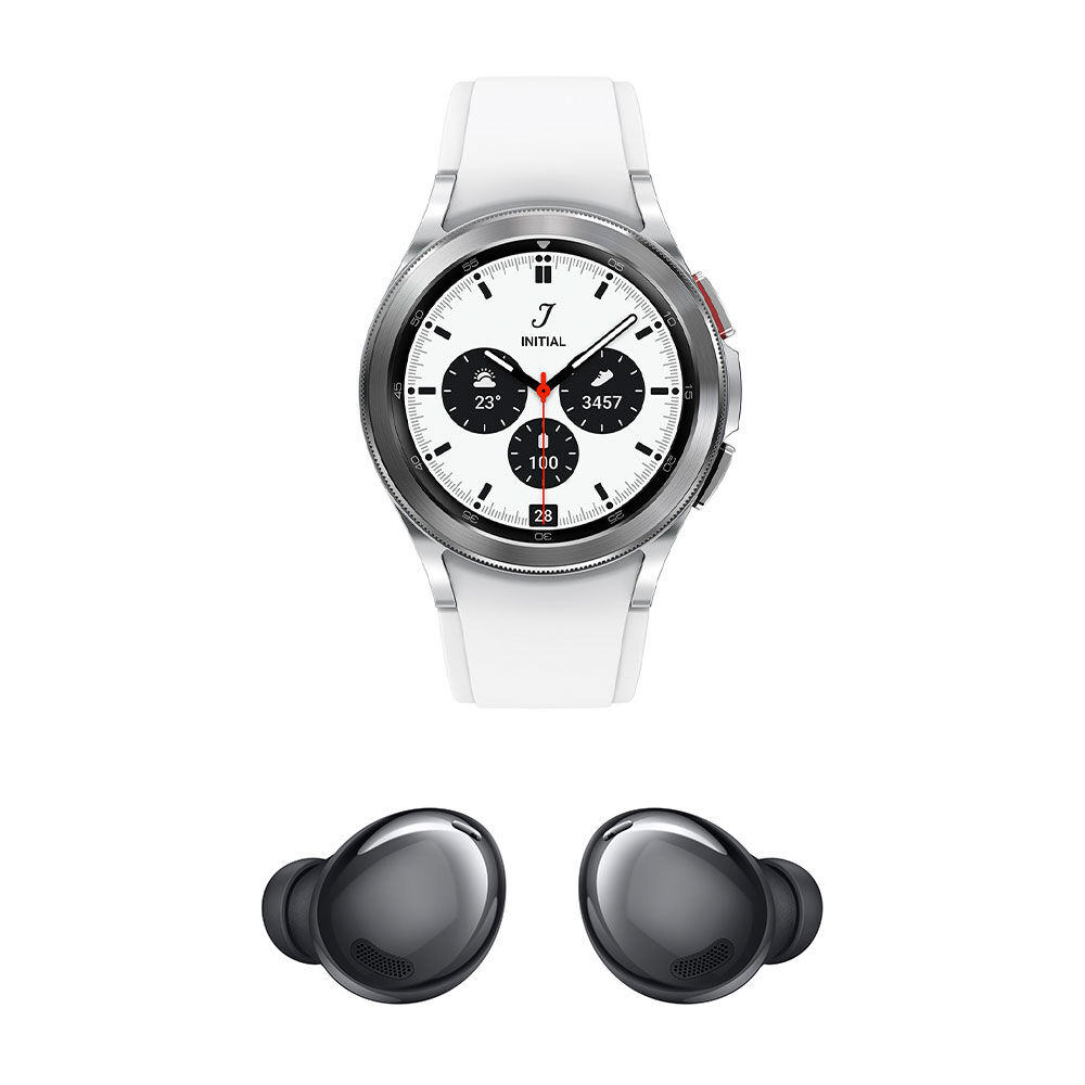 Smartwatch Galaxy Watch4 Classic 42 mm Silver + Samsung Galaxy Buds Pro image number 0.0