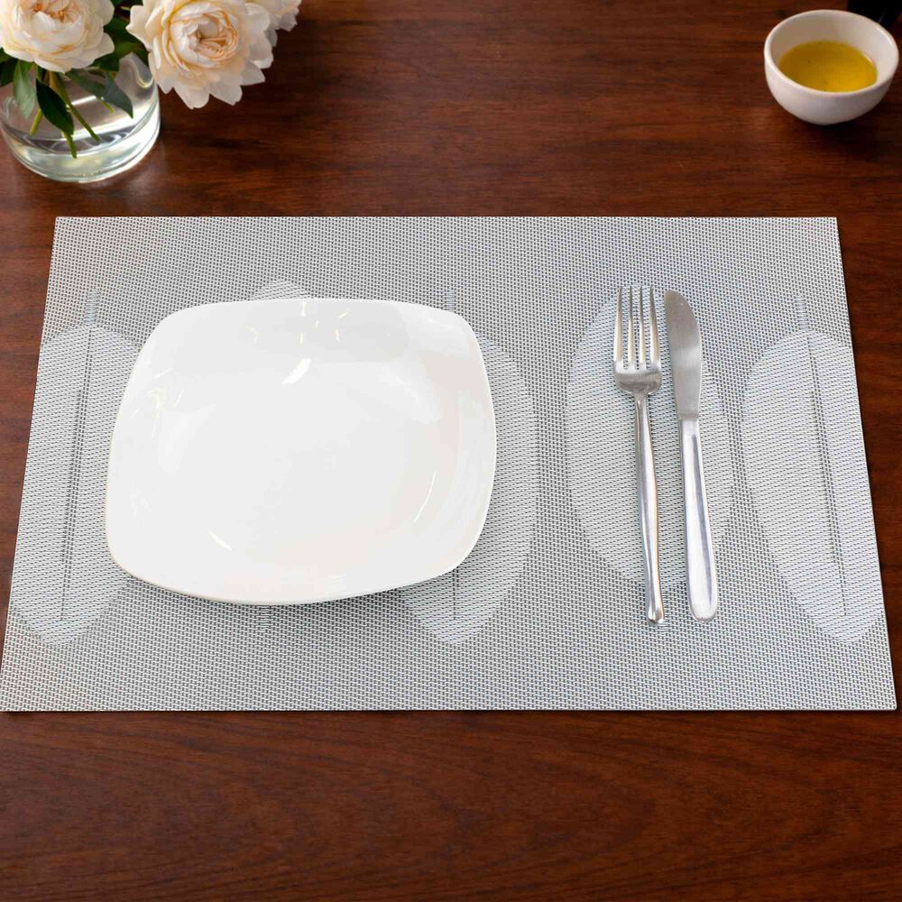 Individual De Mesa Nautica Home 45x30cm Reversible Hojas Blanco image number 0.0