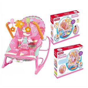 Juguete Silla Mecedora Vibradora Musical Rosado Infantil