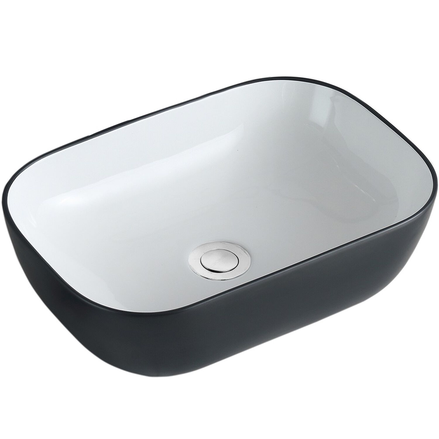 Lavamanos Sobreponer Domsa Slc895 Black Or White 47x33x14 Cm image number 2.0