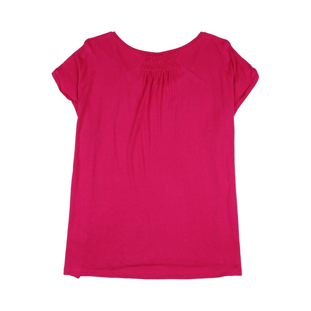 Polera Full Print Aplicaci&oacute;n En Espalda Manga Corta Cuello Redondo Mujer Geeps image number 1.0