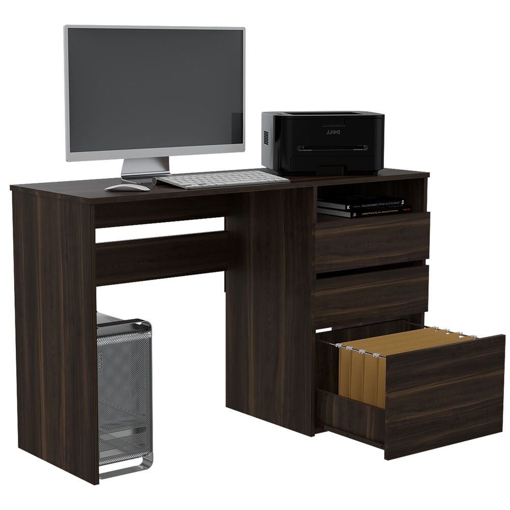 Escritorio 3 Cajones Fm-023o Caf&eacute; Oscuro image number 2.0