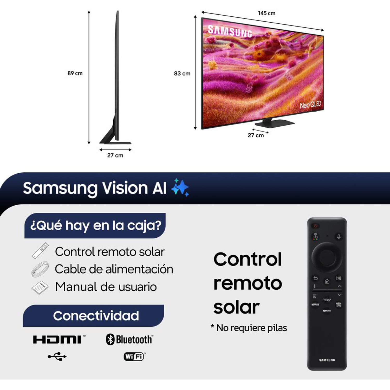 Neo Qled 65" Samsung QN90F / Ultra HD 4K / Vision AI Smart TV 2025 image number 2.0