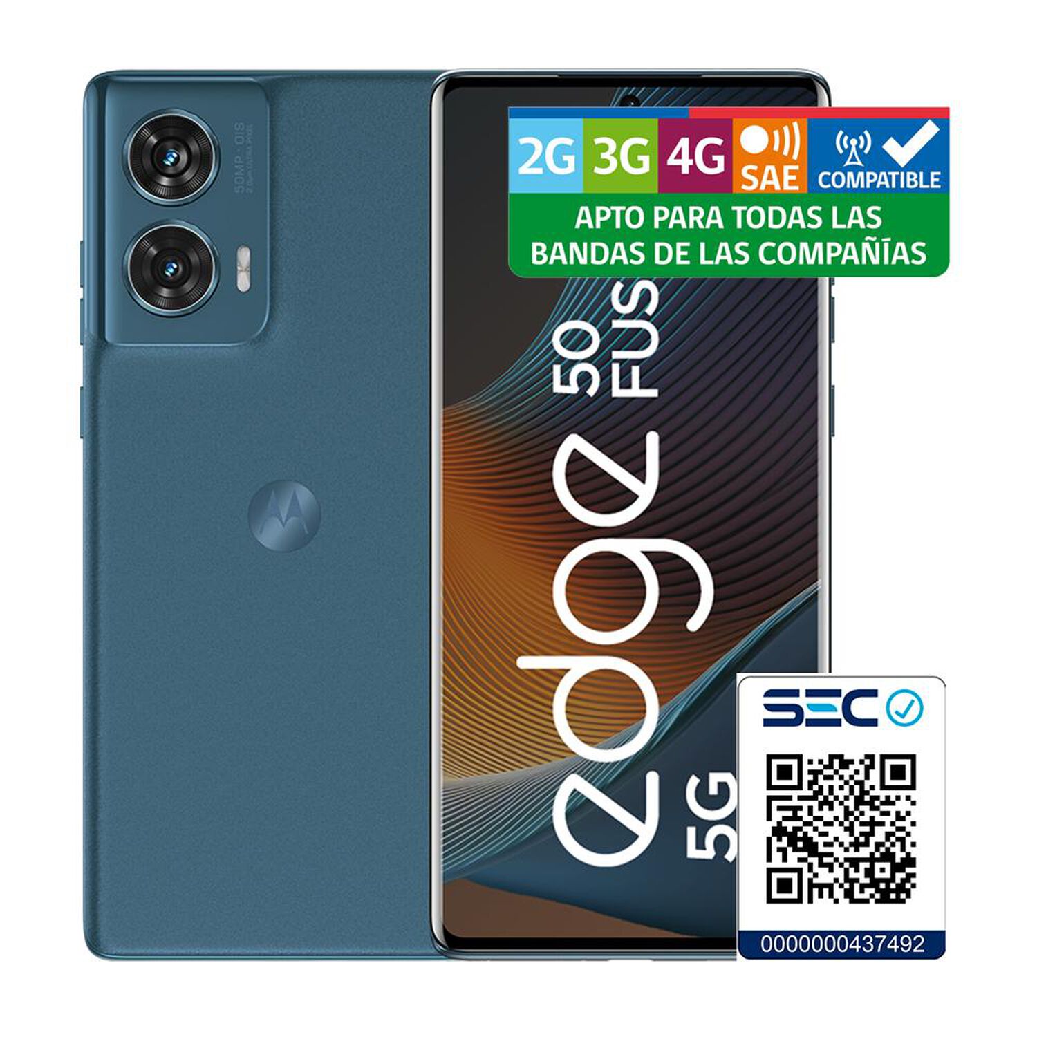 Smartphone Motorola Edge 50 Fusion / 5G / 256 GB / Verde Azulado / Liberado image number 7.0