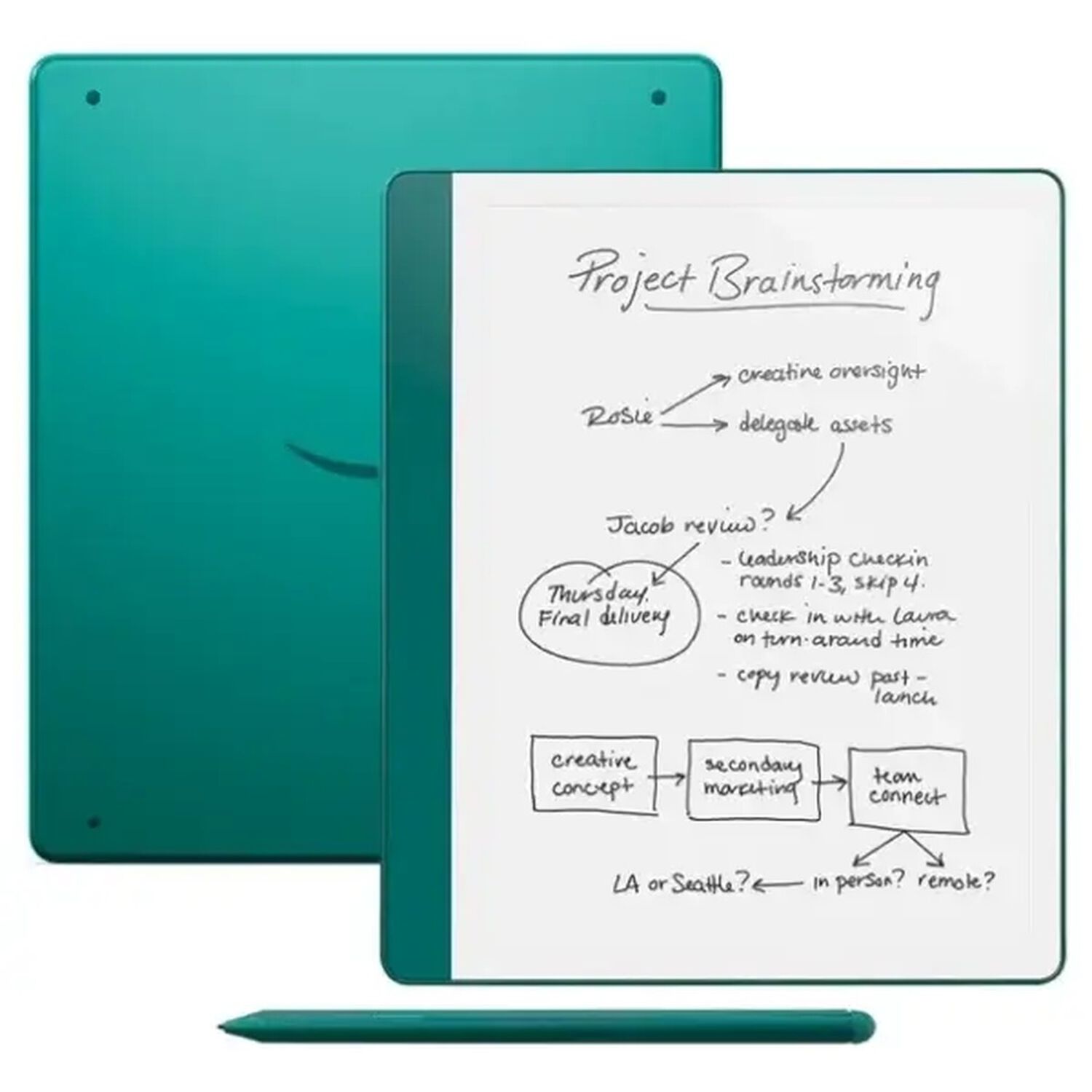Amazon Kindle Scribe 10.2 Pulgadas 64gb L&aacute;piz Premium Pen Jade Met&aacute;lico image number 0.0