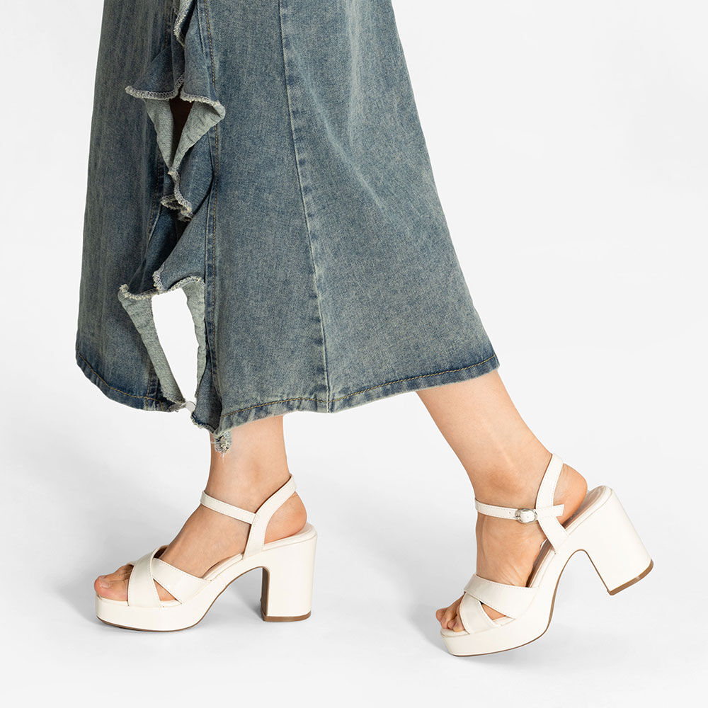 Sandalias Casual Taco Alto Mujer Fiesta Elegante Weide Yl86 image number 3.0