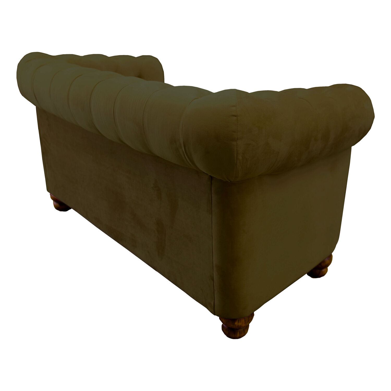 Sofa Florencia 3 Cuerpos Tela Velvet Verde image number 2.0