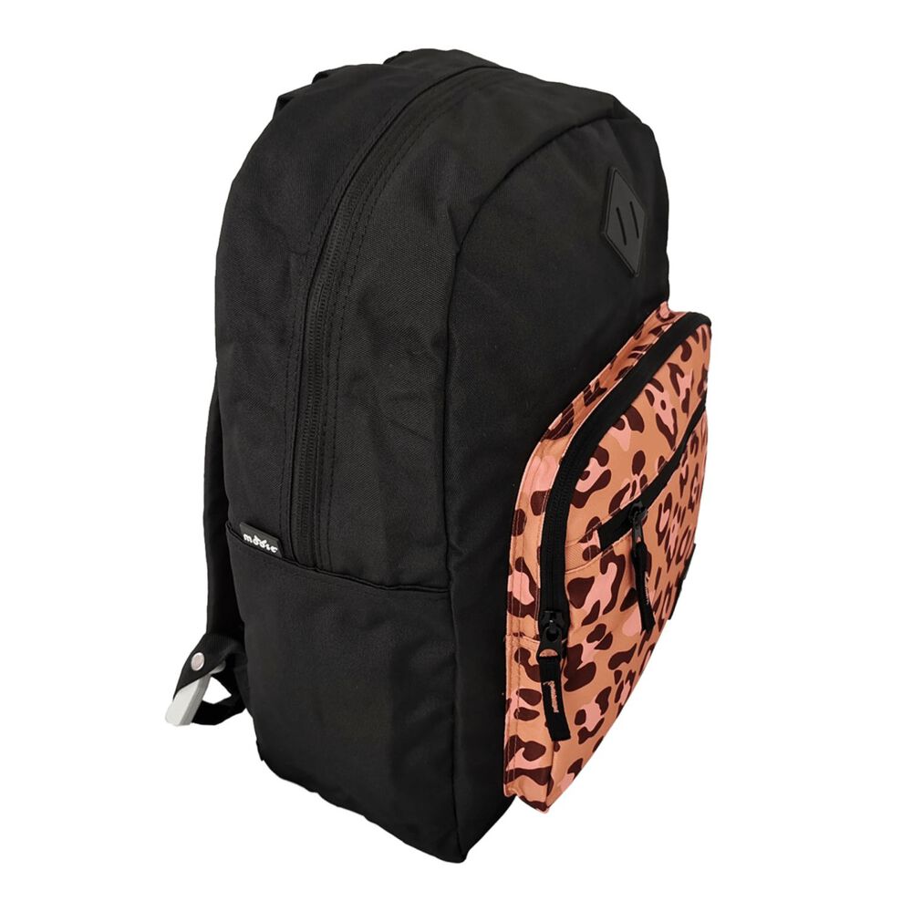 Mochila Estampado Leopardo Bolsillo Frontal Cremallera image number 1.0