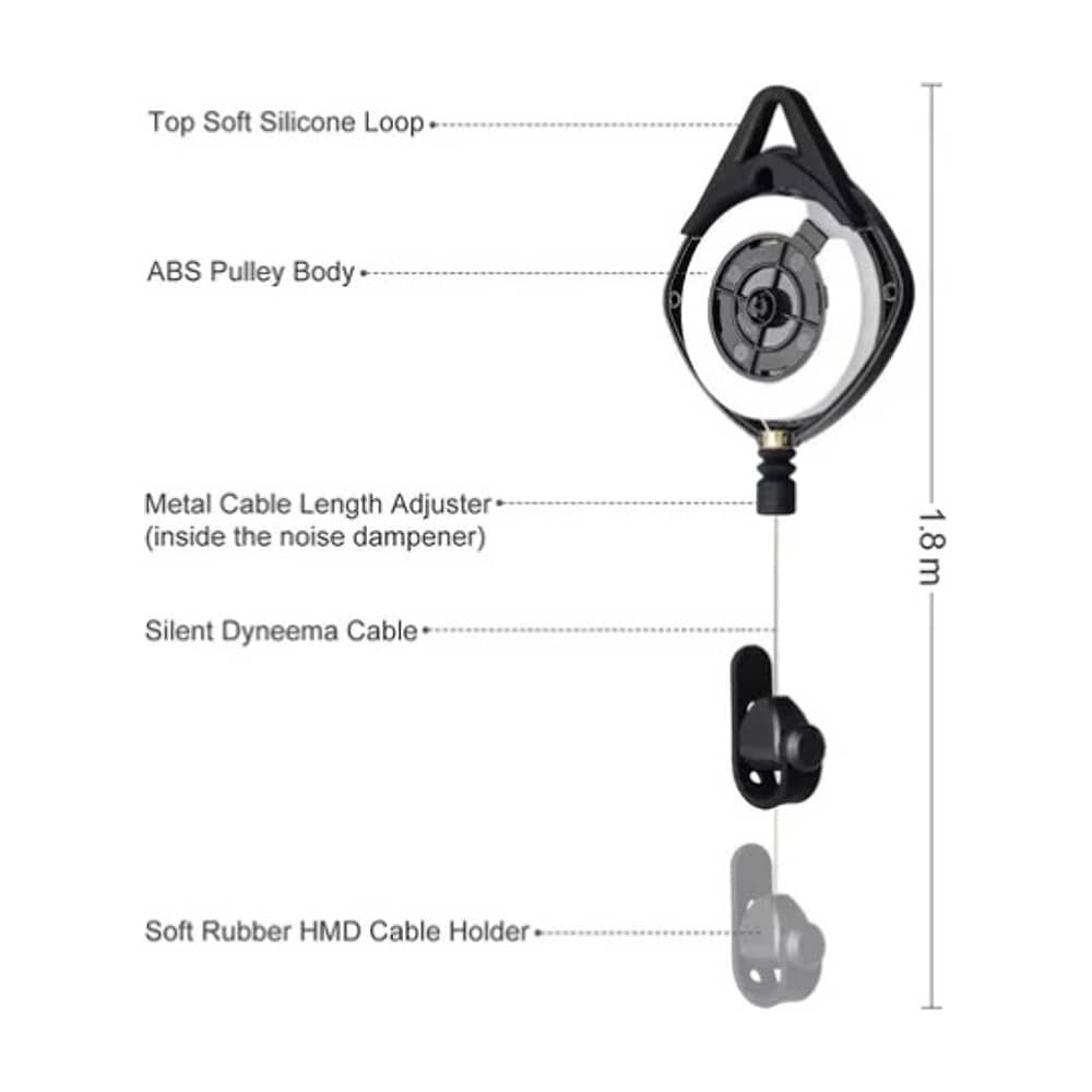 Organizador De Cable Para Lente Oculus Vr Con Polea Firme image number 2.0