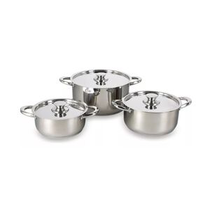Juego Batería 6 Piezas Olla Cocina Acero Inoxidable Plateado Juego Batería 6 Piezas Olla Cocina Acero Inoxidable Plateado