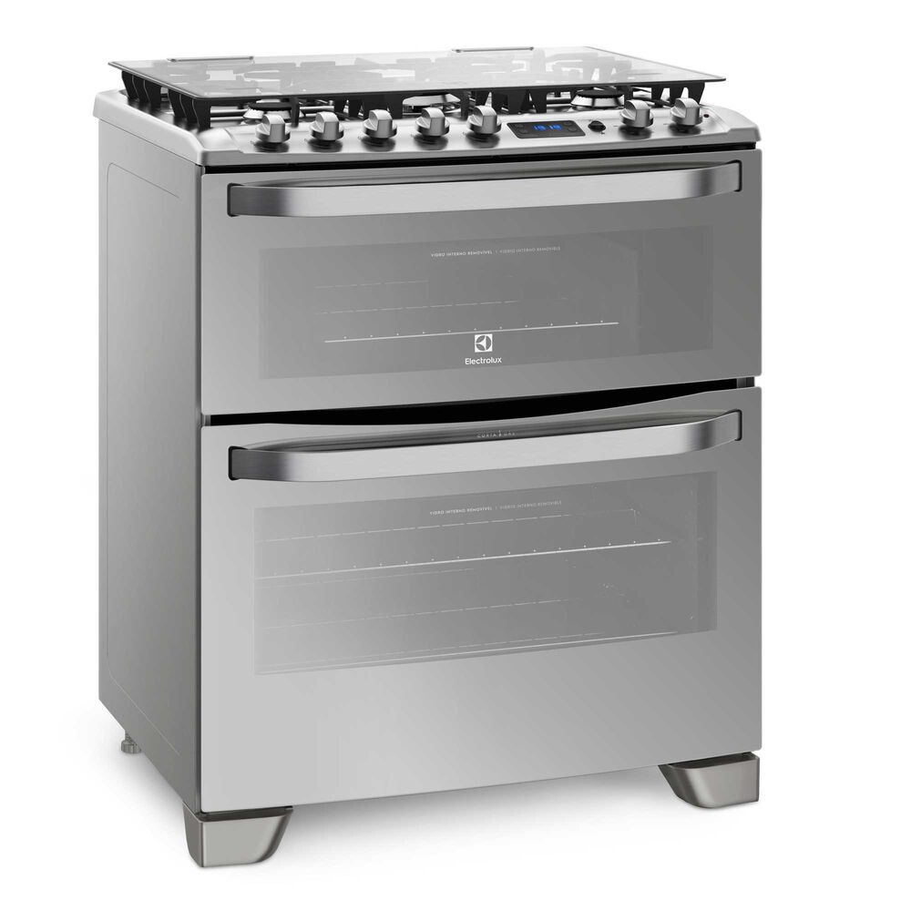 Cocina A Gas 5 Platos Doble Horno Timer Digital 76dxa Inox image number 6.0
