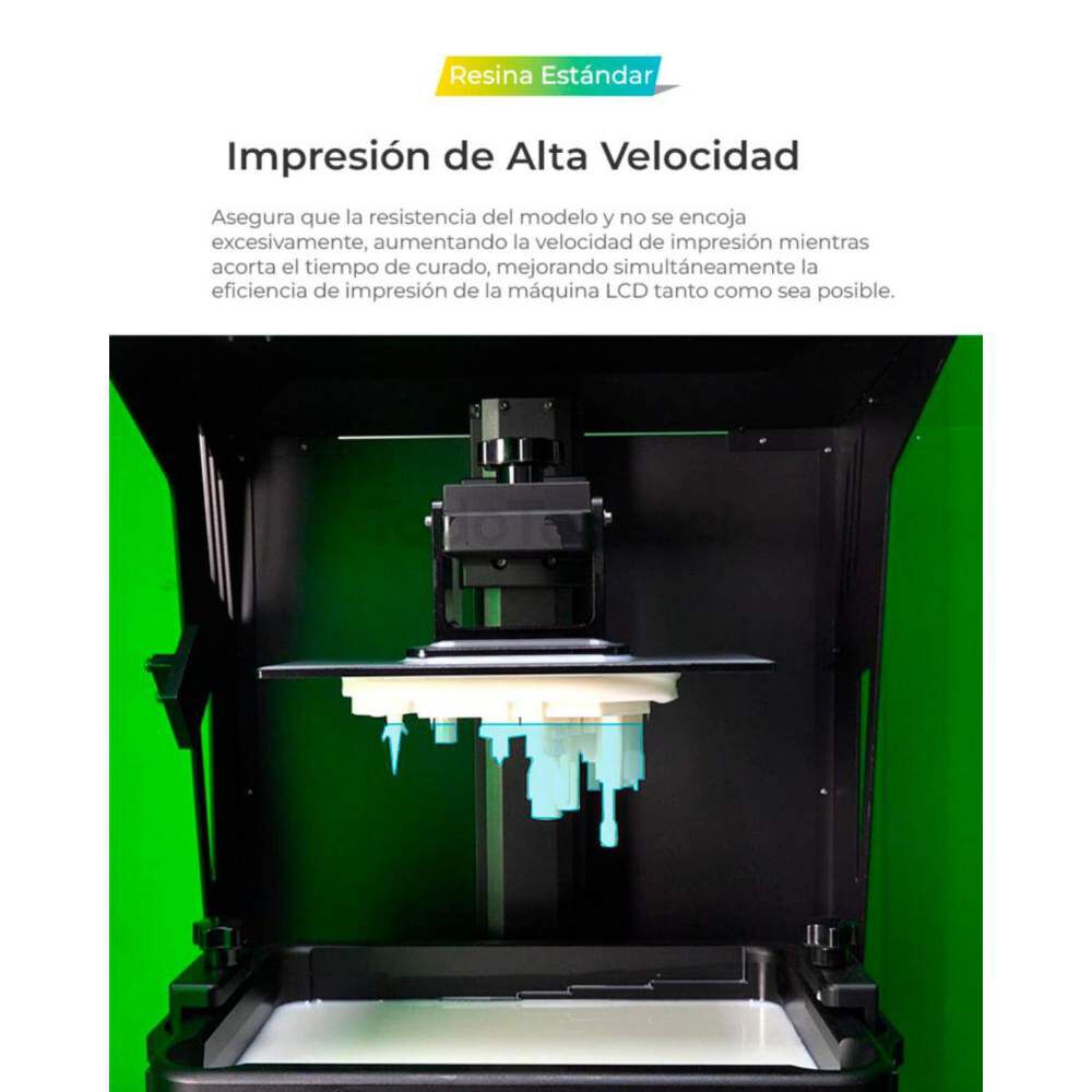 Resina Verde Para Impresoras 3d 500g Creality image number 5.0