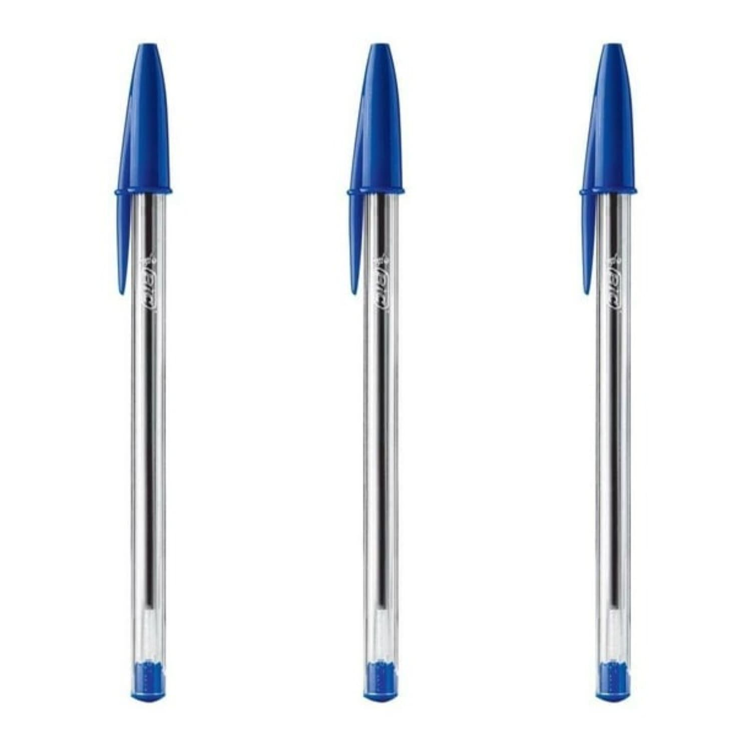 Pack X 4 Blister 3 Bol&iacute;grafos Cristal / Azul Bic image number 0.0