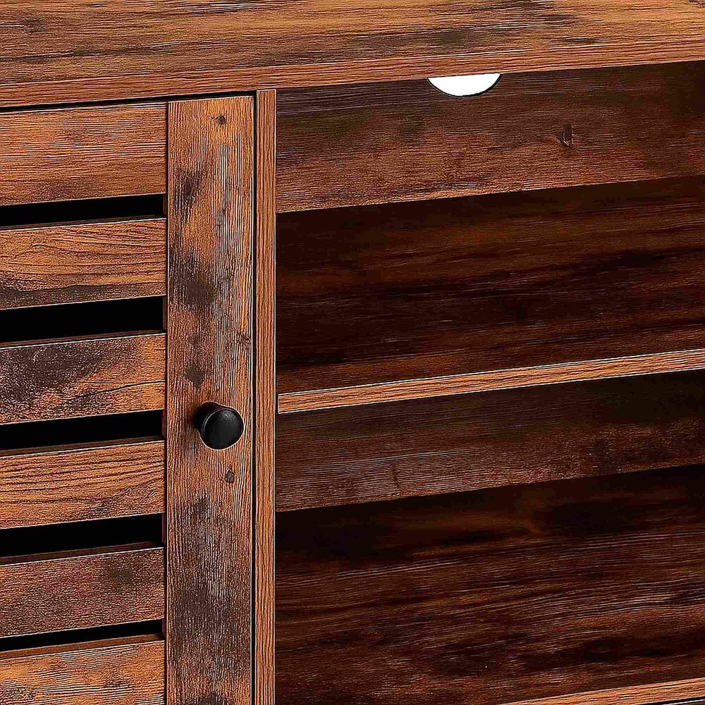Rack De Tv Rustik Madera Oscura Walnut image number 5.0