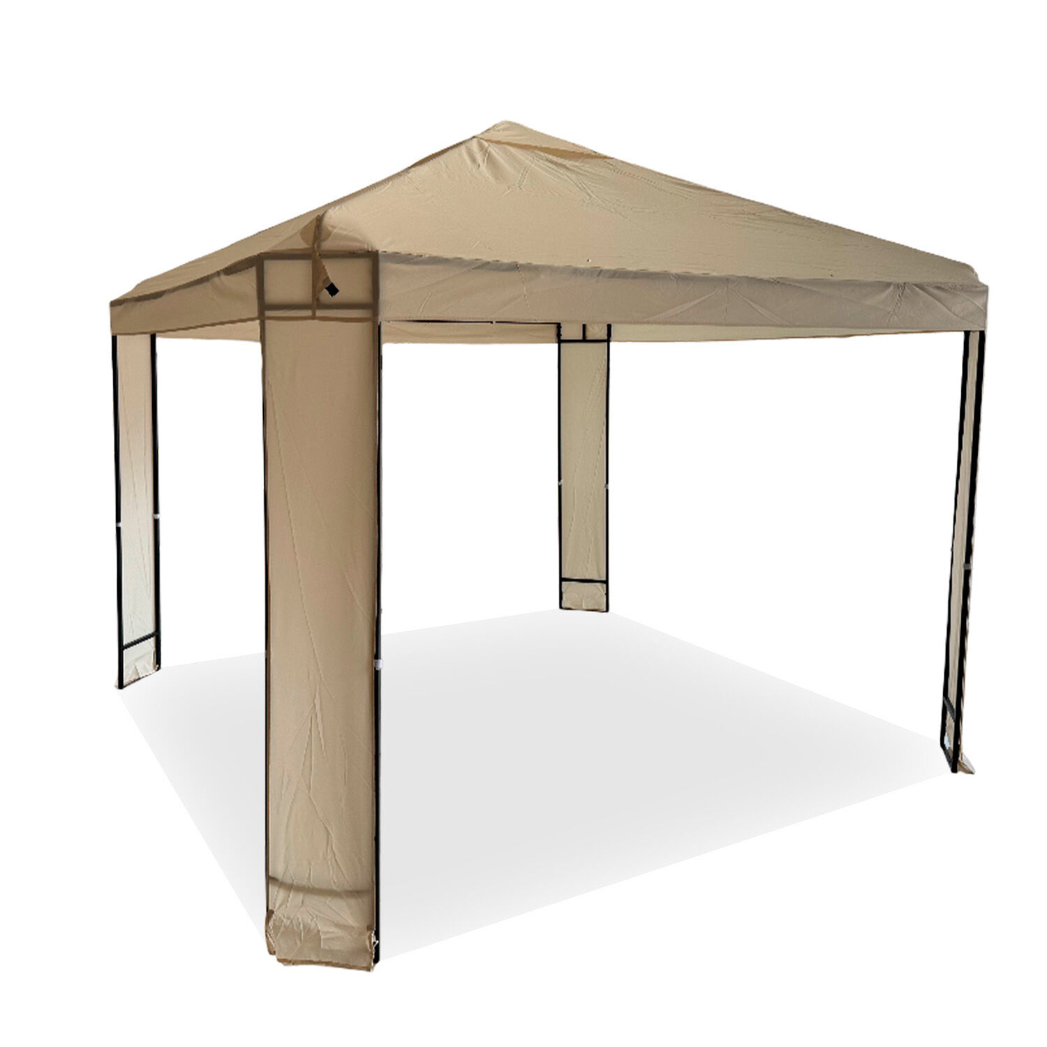 Toldo Premium Terraza 3x3m Estructura Metalica Beige image number 0.0