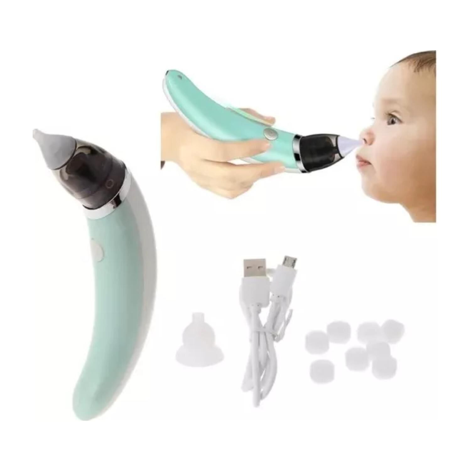 Aspiradora Nasal Para Bebes Recargable Usb Accesorios image number 2.0