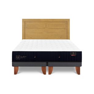 Cama Europea Cic Linea Premium / 2 Plazas / Base Dividida + Respaldo