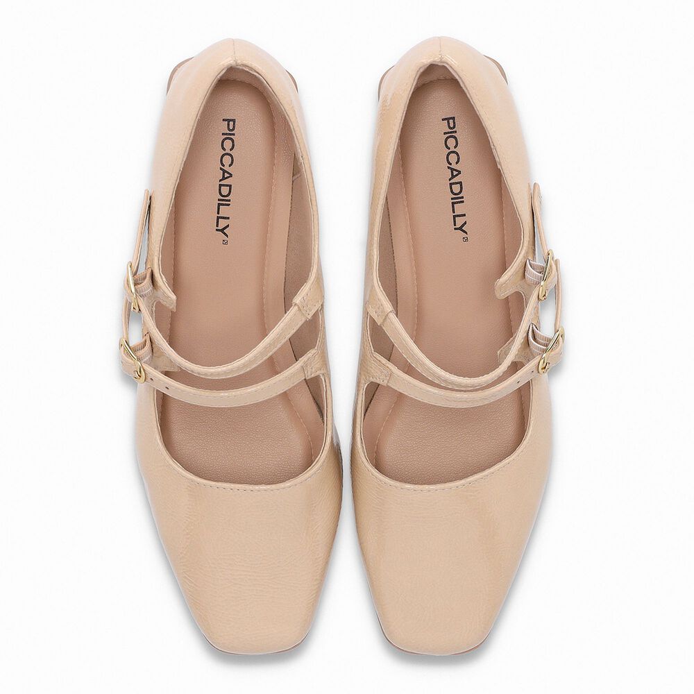 Zapato Mary Jane Mujer Beige/charol Tati Piccadilly image number 2.0