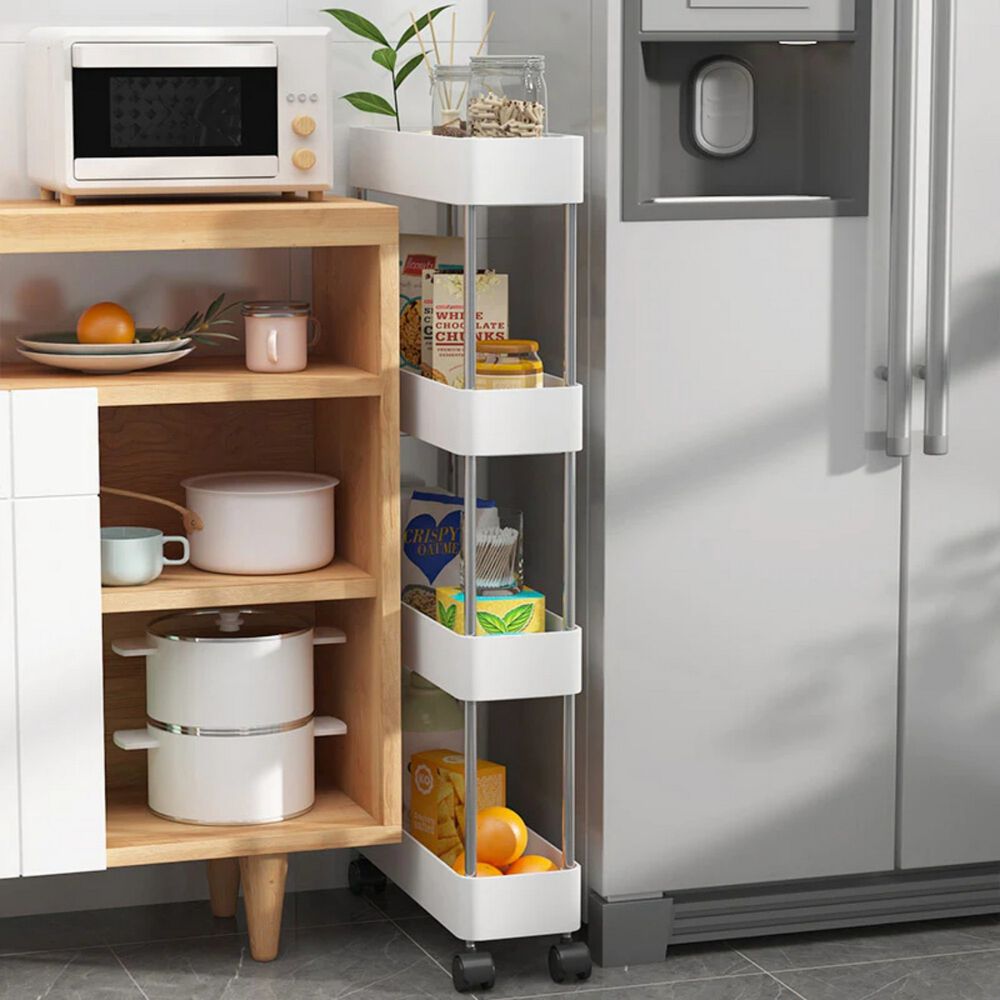 Estante Organizador Ruedas 4 Niveles Cocina 94x40x13 Cm image number 4.0