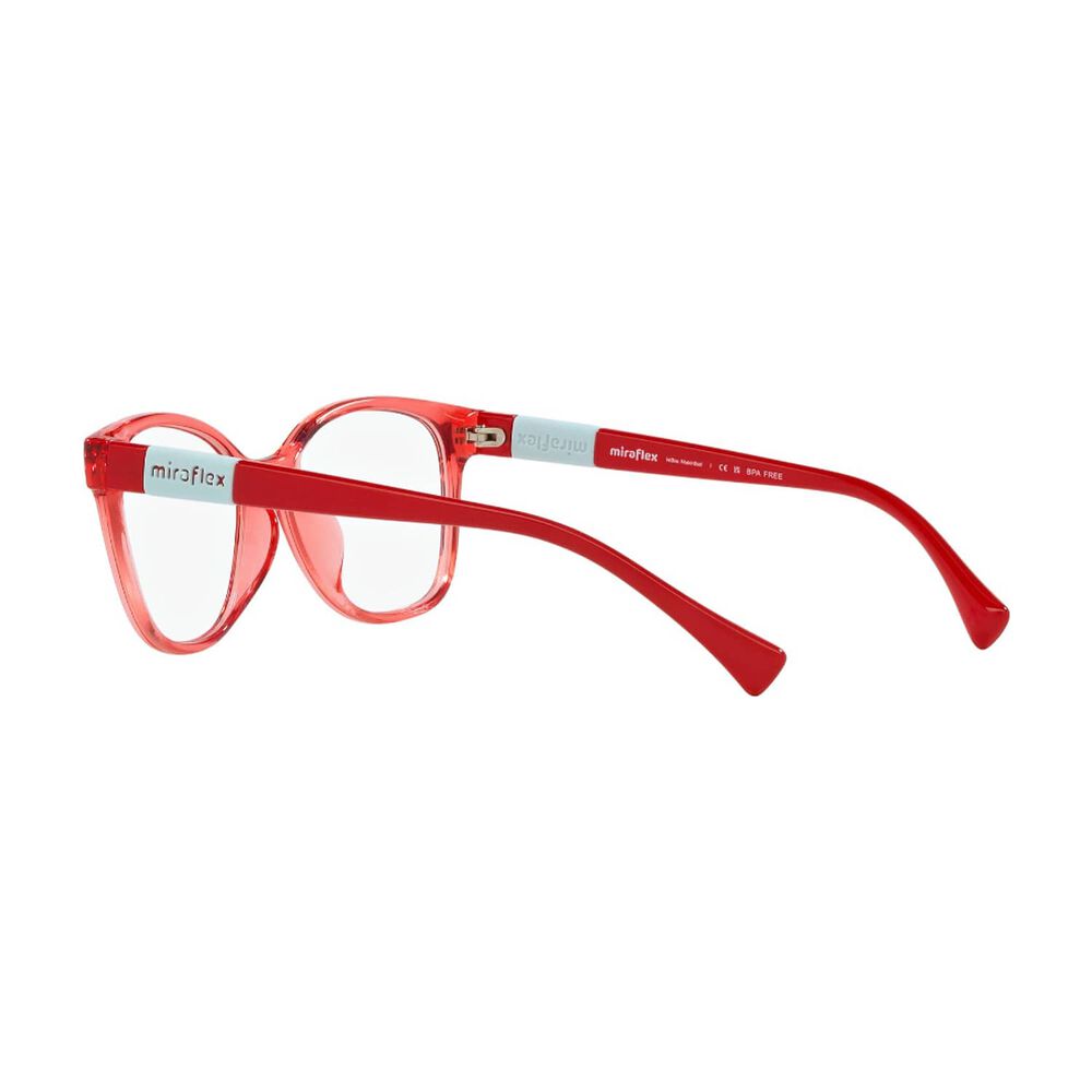 Lentes &Oacute;pticos Rojo Rosa Miraflex Para Ni&ntilde;os image number 4.0