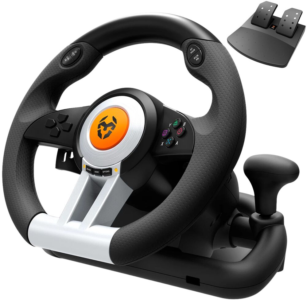 Kit Volante Con Pedales Krom K-wheel Premium Ps4 Xbox One Pc image number 5.0
