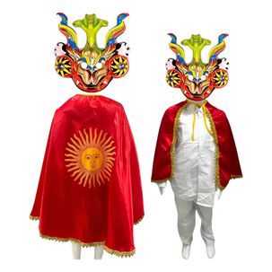 Capa La Tirana Caporal Traje Tipico Nortino Infantil