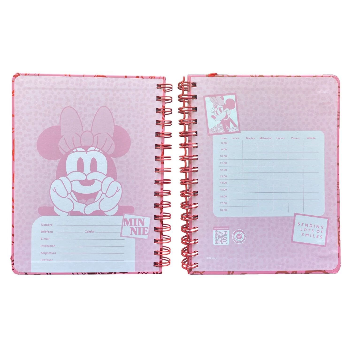 Mooving Libreta Espiral Minnie Hojas Lineadas A5 96 Hojas - Verde image number 4.0