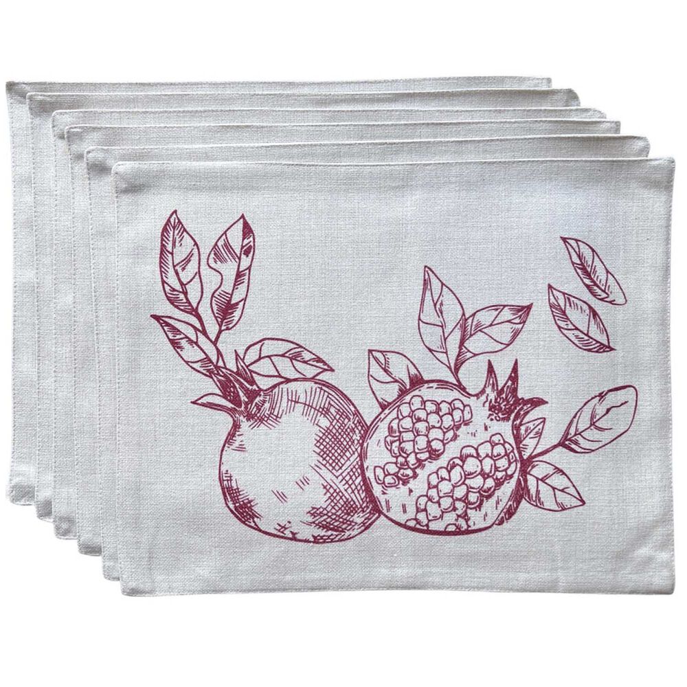Set 6 Individuales 35x45 Tela Repelente Al Agua Y Antimanchas Mod04 image number 0.0
