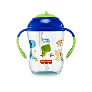 Vaso Con Bombilla First Moments Fisher Price Azul Bb1016