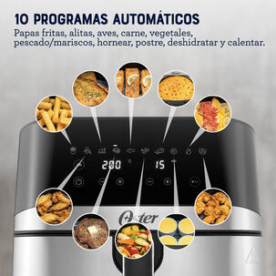 Freidora De Aire Digital 7.5 L Oster 10 Programas Ckstaf75dssdf Freidora De Aire Digital 7.5 L Oster 10 Programas Ckstaf75dssdf