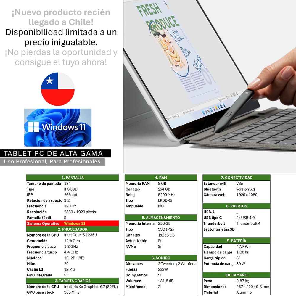 Surface Pro 9 + Teclado Y Lápiz - Tablet Y Notebook, Windows 11 image number 1.0