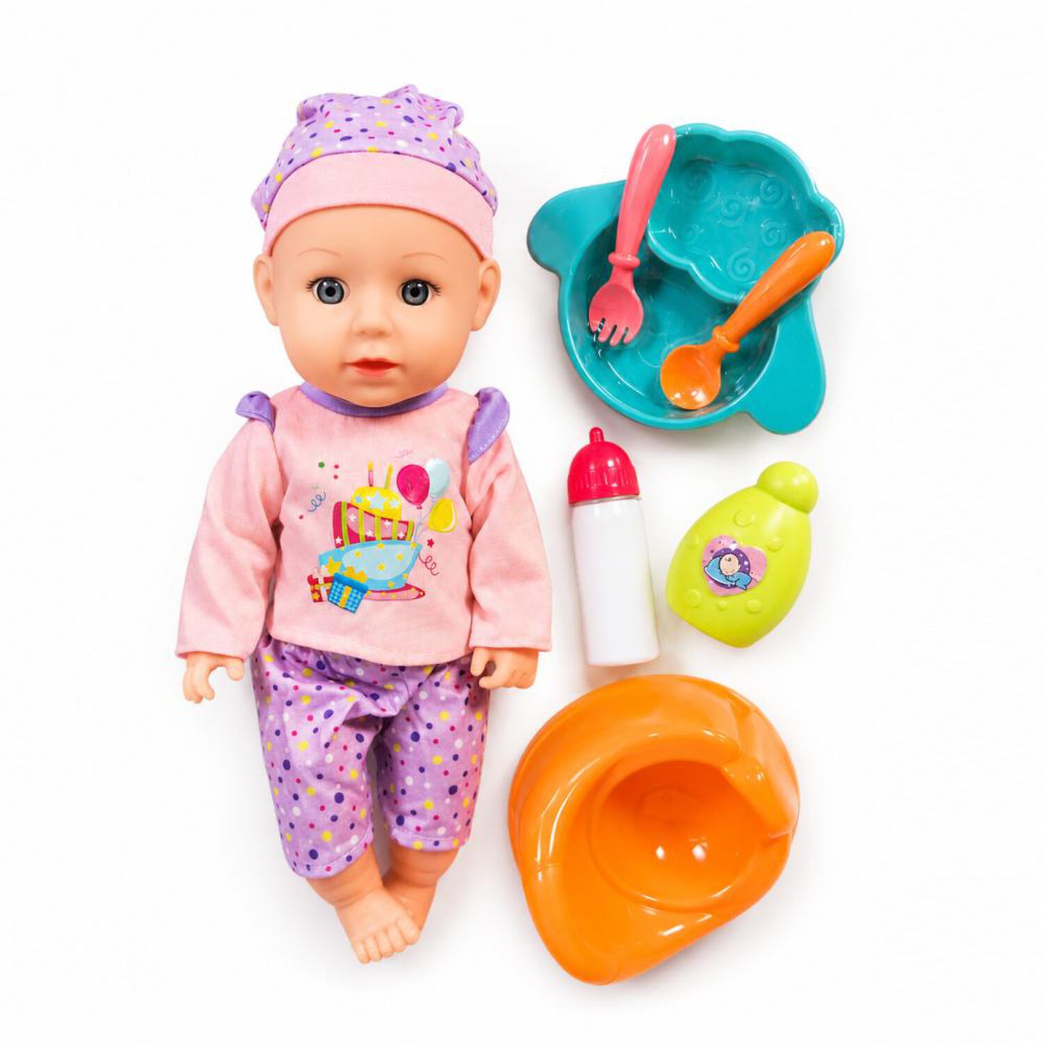 Mu&ntilde;eca Baby Doll Pipi Con Accesorios, 12 Sonidos image number 2.0