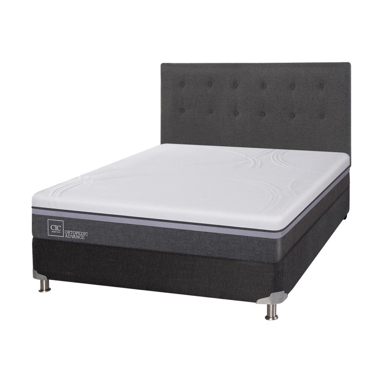 Box Spring Cic Ortopedic / 2 Plazas / Base Normal  + Respaldo image number 1.0